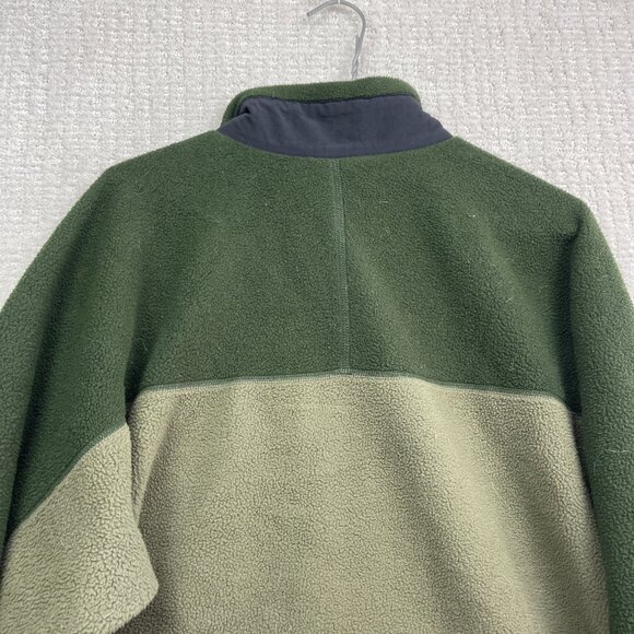 VTG Mountain Equipment Co-op Polar Fleece Zip Up Retro 90s Forest Green Wom XL - Picture 14 of 16